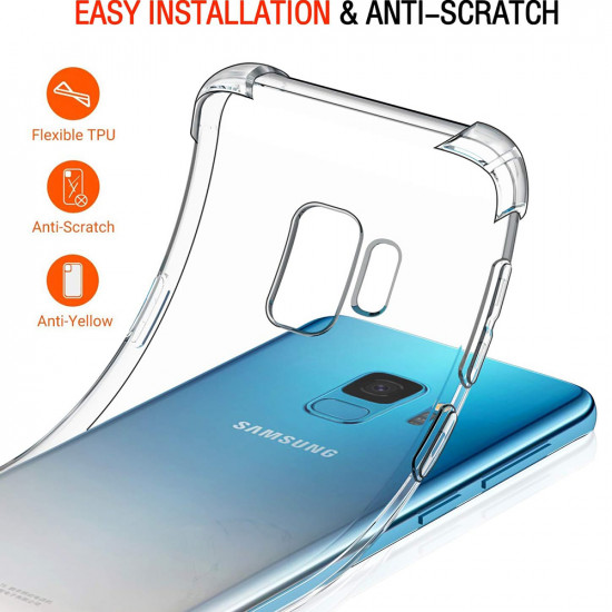 Techsuit Shockproof Clear Silicone Samsung Galaxy S9 Clear Techsuit Shockproof Clear Silicone Samsung Galaxy S9 Clear