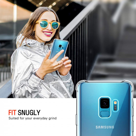 Techsuit Shockproof Clear Silicone Samsung Galaxy S9 Clear Techsuit Shockproof Clear Silicone Samsung Galaxy S9 Clear