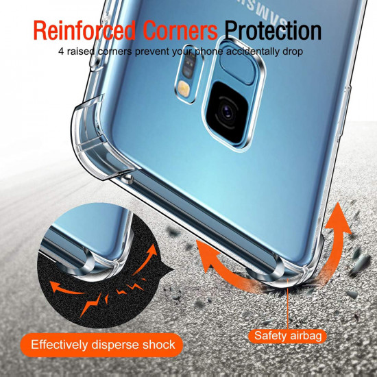 Techsuit Shockproof Clear Silicone Samsung Galaxy S9 Clear Techsuit Shockproof Clear Silicone Samsung Galaxy S9 Clear
