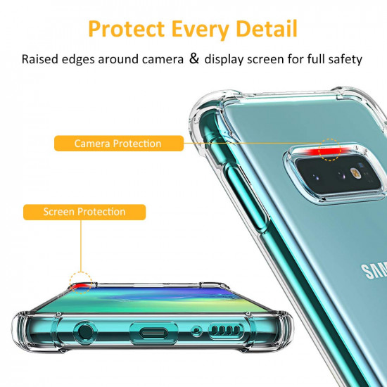 Techsuit  Shockproof Clear Silicone  Samsung Galaxy S10e  Clear