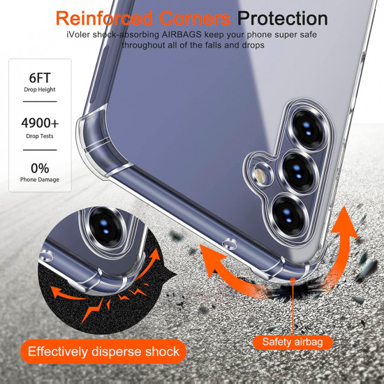 Techsuit  Shockproof Clear Silicone  Samsung Galaxy A14 4G / A14 5G  Clear