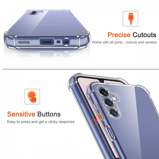 Techsuit  Shockproof Clear Silicone  Samsung Galaxy A14 4G / A14 5G  Clear