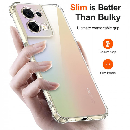Techsuit Shockproof Clear Silicone Oppo Reno8 Clear Techsuit Shockproof Clear Silicone Oppo Reno8 Clear