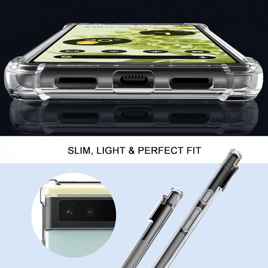 Techsuit Shockproof Clear Silicone Google Pixel 6 Pro Clear Techsuit Shockproof Clear Silicone Google Pixel 6 Pro Clear