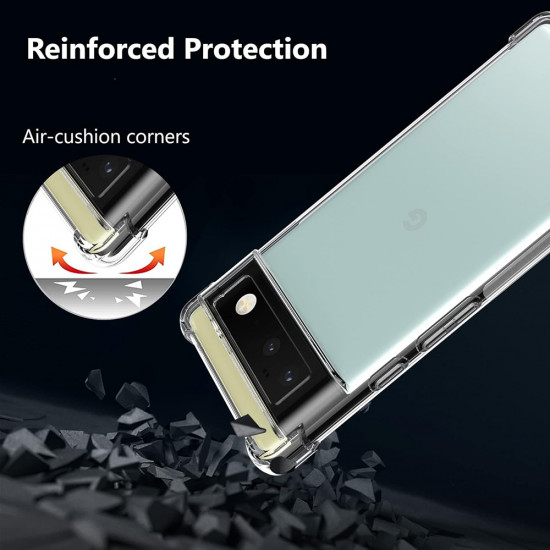Techsuit Shockproof Clear Silicone Google Pixel 6 Pro Clear Techsuit Shockproof Clear Silicone Google Pixel 6 Pro Clear