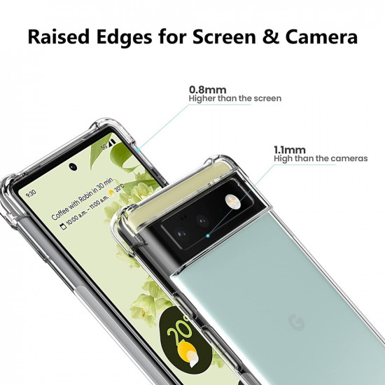 Techsuit Shockproof Clear Silicone Google Pixel 6 Pro Clear Techsuit Shockproof Clear Silicone Google Pixel 6 Pro Clear