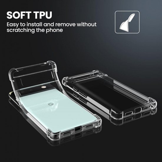 Techsuit Shockproof Clear Silicone Google Pixel 6 Pro Clear Techsuit Shockproof Clear Silicone Google Pixel 6 Pro Clear