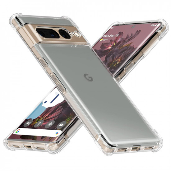 Techsuit Shockproof Clear Silicone Google Pixel 7 Pro Clear Techsuit Shockproof Clear Silicone Google Pixel 7 Pro Clear