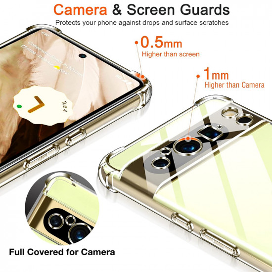 Techsuit Shockproof Clear Silicone Google Pixel 8 Pro Clear Techsuit Shockproof Clear Silicone Google Pixel 8 Pro Clear