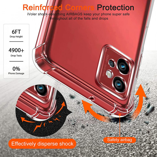 Techsuit  Shockproof Clear Silicone  Motorola Moto G32  Clear