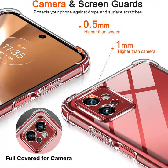 Techsuit  Shockproof Clear Silicone  Motorola Moto G32  Clear