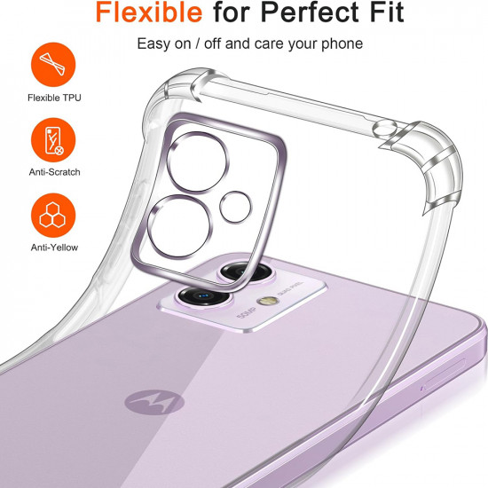 Techsuit Shockproof Clear Silicone Motorola Moto G14 Clear Techsuit Shockproof Clear Silicone Motorola Moto G14 Clear