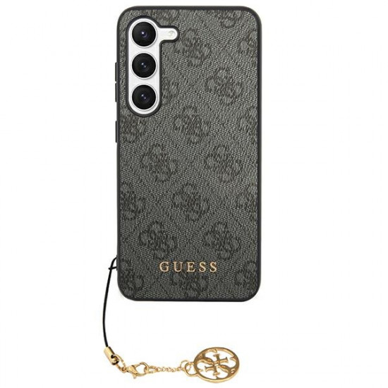 Guess GUHCS24LGF4GGR S24 Ultra S928 black hardcase 4G Charms Collection