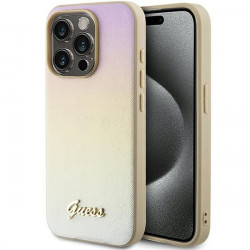 Guess GUHCP14XPSAIRSD iPhone 14 Pro Max 6.7" gold hardcase Saffiano Iridescent Script Guess GUHCP14XPSAIRSD iPhone 14 Pro Max 6.7" gold hardcase Saffiano Iridescent Script
