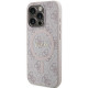 Guess GUHMP13LG4GFRP iPhone 13 Pro / 13 6.1" pink hardcase 4G Collection Leather Metal Logo MagSafe