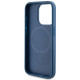 Guess GUHMP14LG4GFRB iPhone 14 Pro 6.1" blue hardcase 4G Collection Leather Metal Logo MagSafe