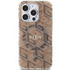 Guess GUHMP15LHGCUSTGW iPhone 15 Pro 6.1" brown hardcase IML GCube MagSafe