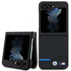 BMW BMHCZF522NBCK Samsung Galaxy Z Flip5 F731 black Leather Carbon