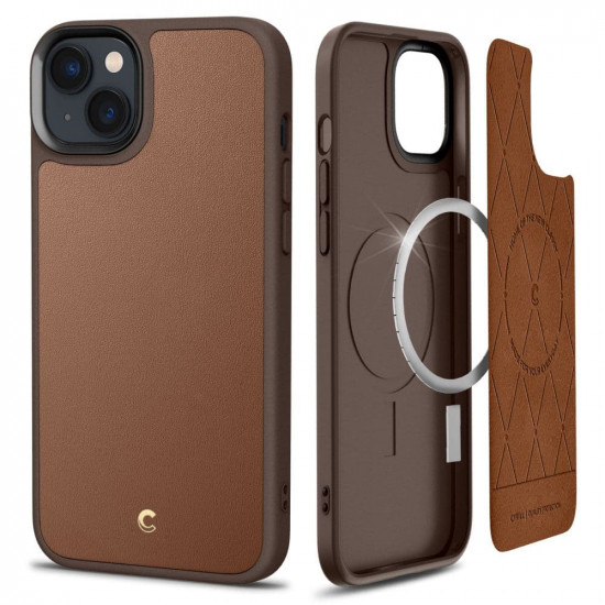 SPIGEN CYRILL KAJUK MAG MAGSAFE IPHONE 14 PLUS SADDLE BROWN SPIGEN CYRILL KAJUK MAG MAGSAFE IPHONE 14 PLUS SADDLE BROWN