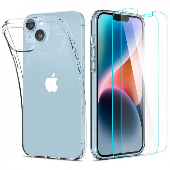 SPIGEN CRYSTAL PACK IPHONE 14 PLUS CRYSTAL CLEAR SPIGEN CRYSTAL PACK IPHONE 14 PLUS CRYSTAL CLEAR