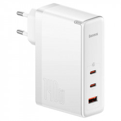 Baseus Wall Charger GaN5 Pro 2xUSB-C + USB, 140W (white)