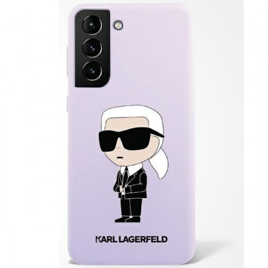 Karl Lagerfeld KLHCS23MSNIKBCU Samsung S23+ S916 hardcase purple Silicone Ikonik