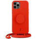 Just Elegance PopGrip iPhone 12/12 Pro 6,1" red 30034 Just Elegance PopGrip iPhone 12/12 Pro 6,1" red 30034