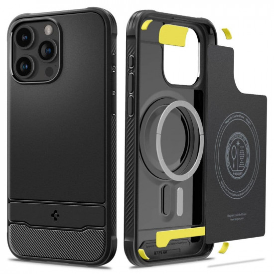 Spigen Rugged Armor MAG iPhone 15 Pro 6,1" Magsafe matte black ACS06703