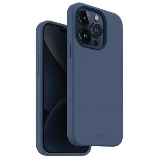 UNIQ Lino Hue Apple iPhone 15 Pro MagClick Charging navy blue