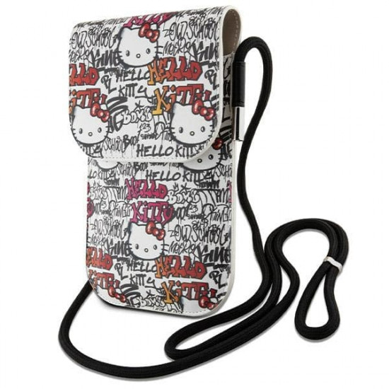 Hello Kitty Torebka HKOWBHDGPTE beżowy/beige Leather Tags Graffiti Cord