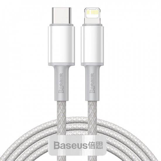 Baseus USB Type C - Lightning cable Power Delivery fast charge 20 W 2 m white (CATLGD-A02)