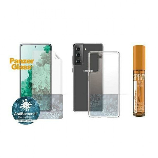 PanzerGlass Start Sam Set S21 TPU screen protection, ClearCase case, Spray 30ml