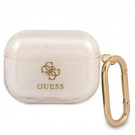 Guess GUAPUCG4GD AirPods Pro cover gold / gold Glitter Collection