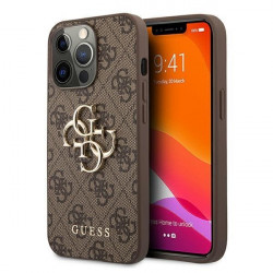 Guess GUHCP13X4GMGBR iPhone 13 Pro Max 6,7" brązowy/brown hardcase 4G Big Metal Logo Guess GUHCP13X4GMGBR iPhone 13 Pro Max 6,7" brązowy/brown hardcase 4G Big Metal Logo