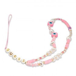 Guess pendant GUSTSHPP Phone Strap pink Beads Shell
