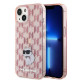 Karl Lagerfeld KLHCP15SHNCMKLP iPhone 15 / 14 / 13 6.1" pink hardcase Monogram Choupette