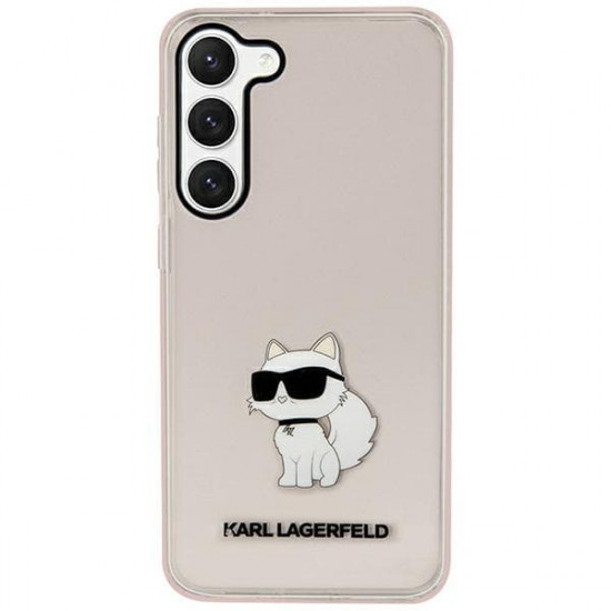 Karl Lagerfeld KLHCS23SHNCHTCP S23 pink hardcase Ikonik Choupette