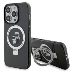 Karl Lagerfeld KLHMP15XHMRSKCK iPhone 15 Pro Max 6.7" black hardcase Ring Stand Karl&Choupettte MagSafe