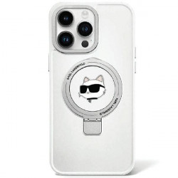 Karl Lagerfeld KLHMP15XHMRSCHH iPhone 15 Pro Max 6.7" white hardcase Ring Stand Choupette Head MagSafe Karl Lagerfeld KLHMP15XHMRSCHH iPhone 15 Pro Max 6.7" white hardcase Ring Stand Choupette Head MagSafe