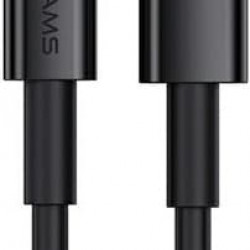 USAMS Cable U63 USB-C - Lightning 1,2m 20W PD Fast Charge black SJ484USB01 (US-SJ484)