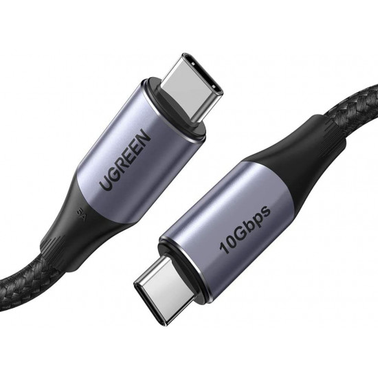 UGREEN US355 USB-C to USB-C 3.1 Gen.2, PD, 5A, 100W, 4K, 10Gbps, 1m (black) UGREEN US355 USB-C to USB-C 3.1 Gen.2, PD, 5A, 100W, 4K, 10Gbps, 1m (black)