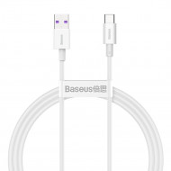 Baseus Superior Series Fast Charging Data Cable USB - USB Type C  66 W 6A 1 m White (CATYS-02)