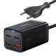 Baseus GaN3 Pro Desktop Fast Charger 2C+2U 65W EU Black(Include: Baseus Xiaobai series fast charging Cable Type-C to Type-C 100W(20V/5A) 1m Black）