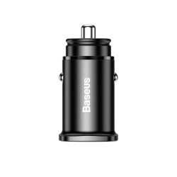Baseus Square PPS Universal Smart Car Charger USB Quick Charge 4.0 QC 4.0 and USB-C PD 3.0 SCP black (CCALL-AS01)