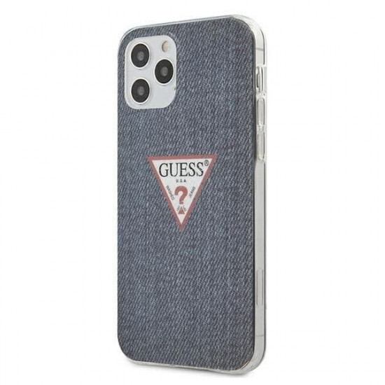 Guess GUHCP12MPCUJULDB iPhone 12 Pro / iPhone 12 navy blue / dark blue hardcase Jeans Collection