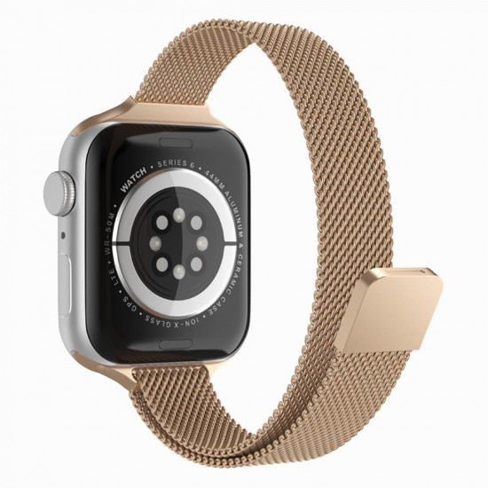 Techsuit Watchband (W034) Apple Watch 1/2/3/4/5/6/7/8/9/SE/SE 2 (38/40/41mm) Gold Techsuit Watchband (W034) Apple Watch 1/2/3/4/5/6/7/8/9/SE/SE 2 (38/40/41mm) Gold