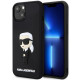 Karl Lagerfeld KLHCP14M3DRKINK iPhone 14 Plus 6.7" black hardcase Rubber Ikonik 3D