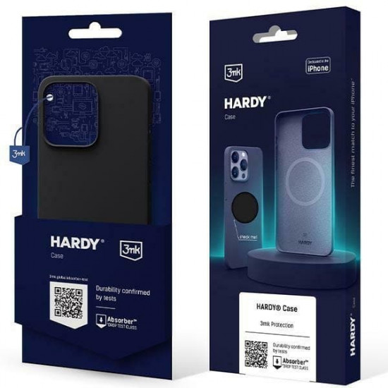 3MK Hardy Case iPhone 15 Plus 6.7" graphite MagSafe