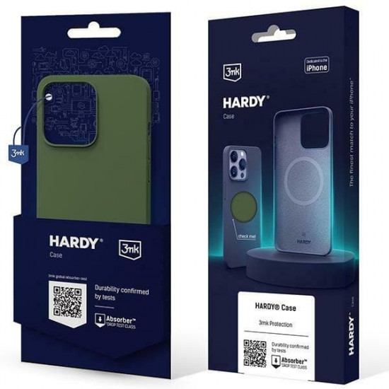 3MK Hardy Case iPhone 15 Plus 6.7" alpine green MagSafe