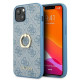 Guess GUHCP13S4GMRBL iPhone 13 mini 5,4" indigo/blue hardcase 4G with ring stand